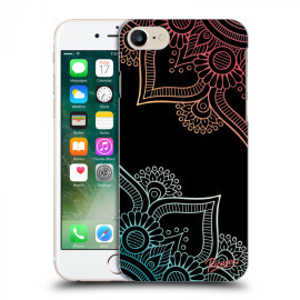 Picasee Silikónový čierny obal pre Apple iPhone 7 - Flowers pattern