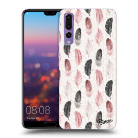 Picasee Silikónový čierny obal pre Huawei P20 Pro - Feather 2