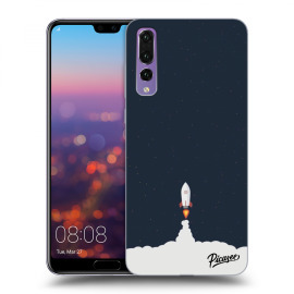 Picasee Silikónový čierny obal pre Huawei P20 Pro - Astronaut 2