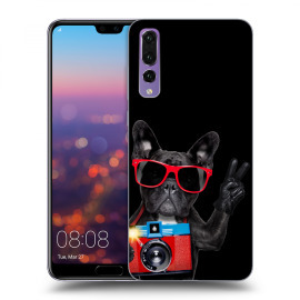 Picasee Silikónový čierny obal pre Huawei P20 Pro - French Bulldog