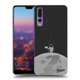 Picasee Silikónový čierny obal pre Huawei P20 Pro - Astronaut