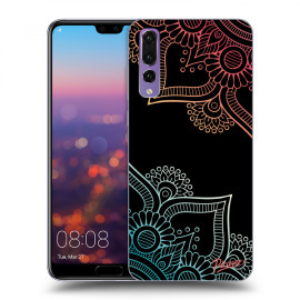 Picasee Silikónový čierny obal pre Huawei P20 Pro - Flowers pattern