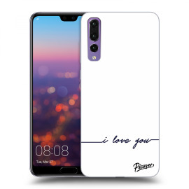 Picasee Silikónový čierny obal pre Huawei P20 Pro - I love you