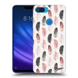 Picasee Silikónový čierny obal pre Xiaomi Mi 8 Lite - Feather 2