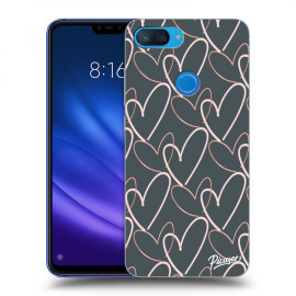 Picasee Silikónový čierny obal pre Xiaomi Mi 8 Lite - Lots of love