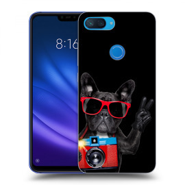 Picasee Silikónový čierny obal pre Xiaomi Mi 8 Lite - French Bulldog