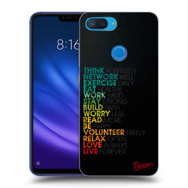 Picasee Silikónový čierny obal pre Xiaomi Mi 8 Lite - Motto life