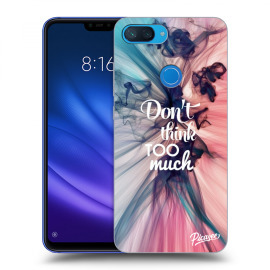 Picasee Silikónový čierny obal pre Xiaomi Mi 8 Lite - Don't think TOO much