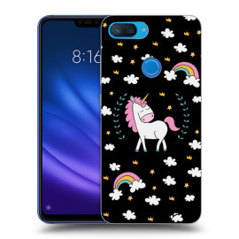 Picasee Silikónový čierny obal pre Xiaomi Mi 8 Lite - Unicorn star heaven