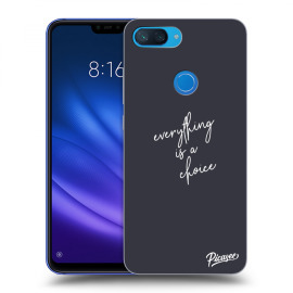 Picasee Silikónový čierny obal pre Xiaomi Mi 8 Lite - Everything is a choice