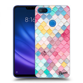 Picasee Silikónový čierny obal pre Xiaomi Mi 8 Lite - Colorful roof