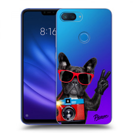 Picasee Silikónový prehľadný obal pre Xiaomi Mi 8 Lite - French Bulldog