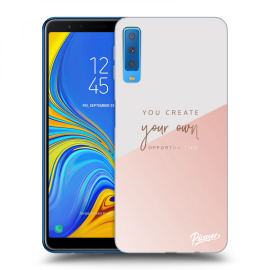 Picasee Silikónový prehľadný obal pre Samsung Galaxy A7 2018 A750F - You create your own opportunities