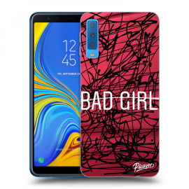 Picasee Silikónový prehľadný obal pre Samsung Galaxy A7 2018 A750F - Bad girl