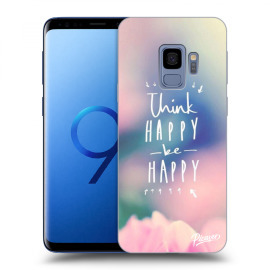 Picasee Silikónový prehľadný obal pre Samsung Galaxy S9 G960F - Think happy be happy