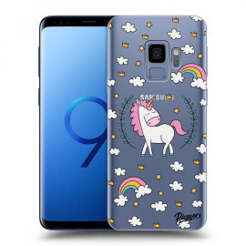 Picasee Silikónový prehľadný obal pre Samsung Galaxy S9 G960F - Unicorn star heaven