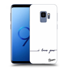 Picasee Silikónový prehľadný obal pre Samsung Galaxy S9 G960F - I love you