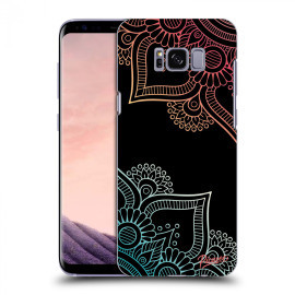 Picasee Silikónový čierny obal pre Samsung Galaxy S8 G950F - Flowers pattern