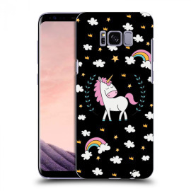 Picasee Silikónový čierny obal pre Samsung Galaxy S8 G950F - Unicorn star heaven