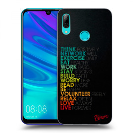 Picasee Silikónový čierny obal pre Huawei P Smart 2019 - Motto life