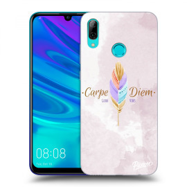 Picasee Silikónový čierny obal pre Huawei P Smart 2019 - Carpe Diem