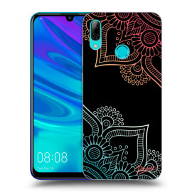 Picasee Silikónový čierny obal pre Huawei P Smart 2019 - Flowers pattern