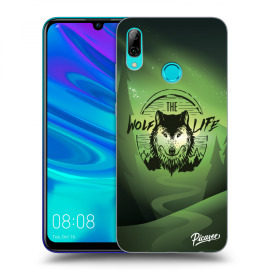 Picasee Silikónový čierny obal pre Huawei P Smart 2019 - Wolf life