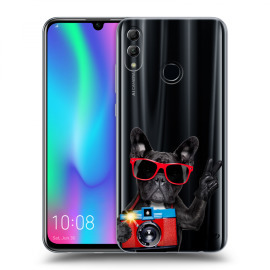 Picasee Silikónový prehľadný obal pre Honor 10 Lite - French Bulldog