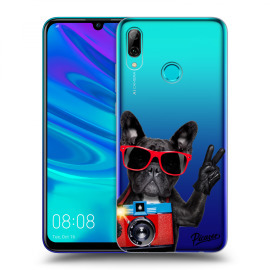 Picasee Silikónový prehľadný obal pre Huawei P Smart 2019 - French Bulldog