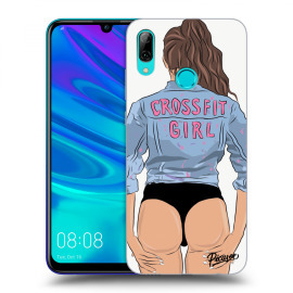 Picasee Silikónový prehľadný obal pre Huawei P Smart 2019 - Crossfit girl - nickynellow