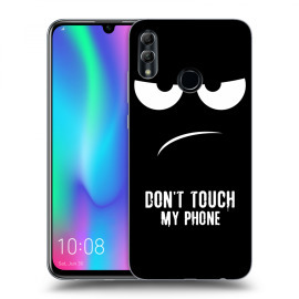 Picasee Silikónový čierny obal pre Honor 10 Lite - Don't Touch My Phone