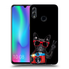 Picasee Silikónový čierny obal pre Honor 10 Lite - French Bulldog