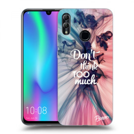 Picasee Silikónový čierny obal pre Honor 10 Lite - Don't think TOO much