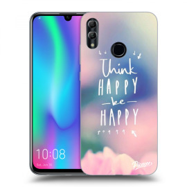 Picasee Silikónový čierny obal pre Honor 10 Lite - Think happy be happy