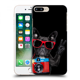 Picasee Silikónový čierny obal pre Apple iPhone 7 Plus - French Bulldog