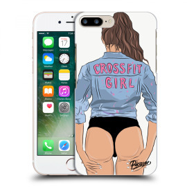 Picasee Silikónový čierny obal pre Apple iPhone 7 Plus - Crossfit girl - nickynellow