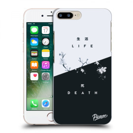 Picasee Silikónový čierny obal pre Apple iPhone 8 Plus - Life - Death