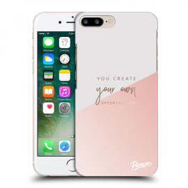 Picasee Silikónový čierny obal pre Apple iPhone 8 Plus - You create your own opportunities