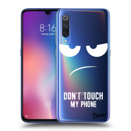 Picasee Silikónový prehľadný obal pre Xiaomi Mi 9 - Don't Touch My Phone