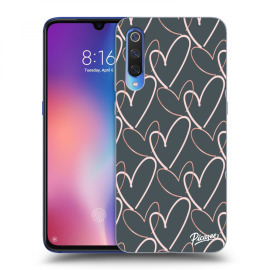 Picasee Silikónový čierny obal pre Xiaomi Mi 9 - Lots of love