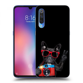 Picasee Silikónový čierny obal pre Xiaomi Mi 9 - French Bulldog