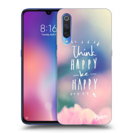 Picasee Silikónový čierny obal pre Xiaomi Mi 9 - Think happy be happy