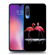 Picasee Silikónový čierny obal pre Xiaomi Mi 9 - Flamingos couple - cena, porovnanie