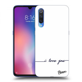 Picasee Silikónový čierny obal pre Xiaomi Mi 9 - I love you