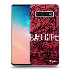 Picasee Silikónový čierny obal pre Samsung Galaxy S10 G973 - Bad girl