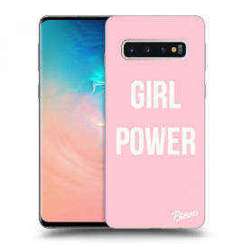 Picasee Silikónový čierny obal pre Samsung Galaxy S10 G973 - Girl Power