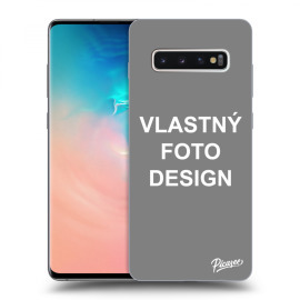 Picasee Silikónový čierny obal pre Samsung Galaxy S10 Plus G975 - Vlastný design/motiv