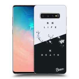 Picasee Silikónový čierny obal pre Samsung Galaxy S10 Plus G975 - Life - Death