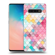 Picasee Silikónový čierny obal pre Samsung Galaxy S10 Plus G975 - Colorful roof - cena, porovnanie