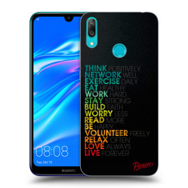 Picasee Silikónový prehľadný obal pre Huawei Y7 2019 - Motto life